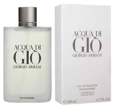 Giorgio Armani Acqua Di Gio 6.7 oz Spray Eau De Toilette Men's Brand New Sealed!
