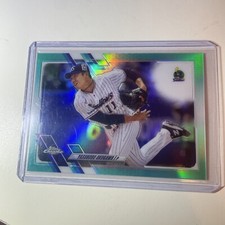 2021 Topps Chrome /199 NPB #13 Yasunobu Okugawa Green Refractor SP Swallows