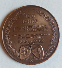 Bergbau Wuppertal  100 jahre FR&Ouml;LICH + KL&Uuml;PFEL 1985 , Medaille            95