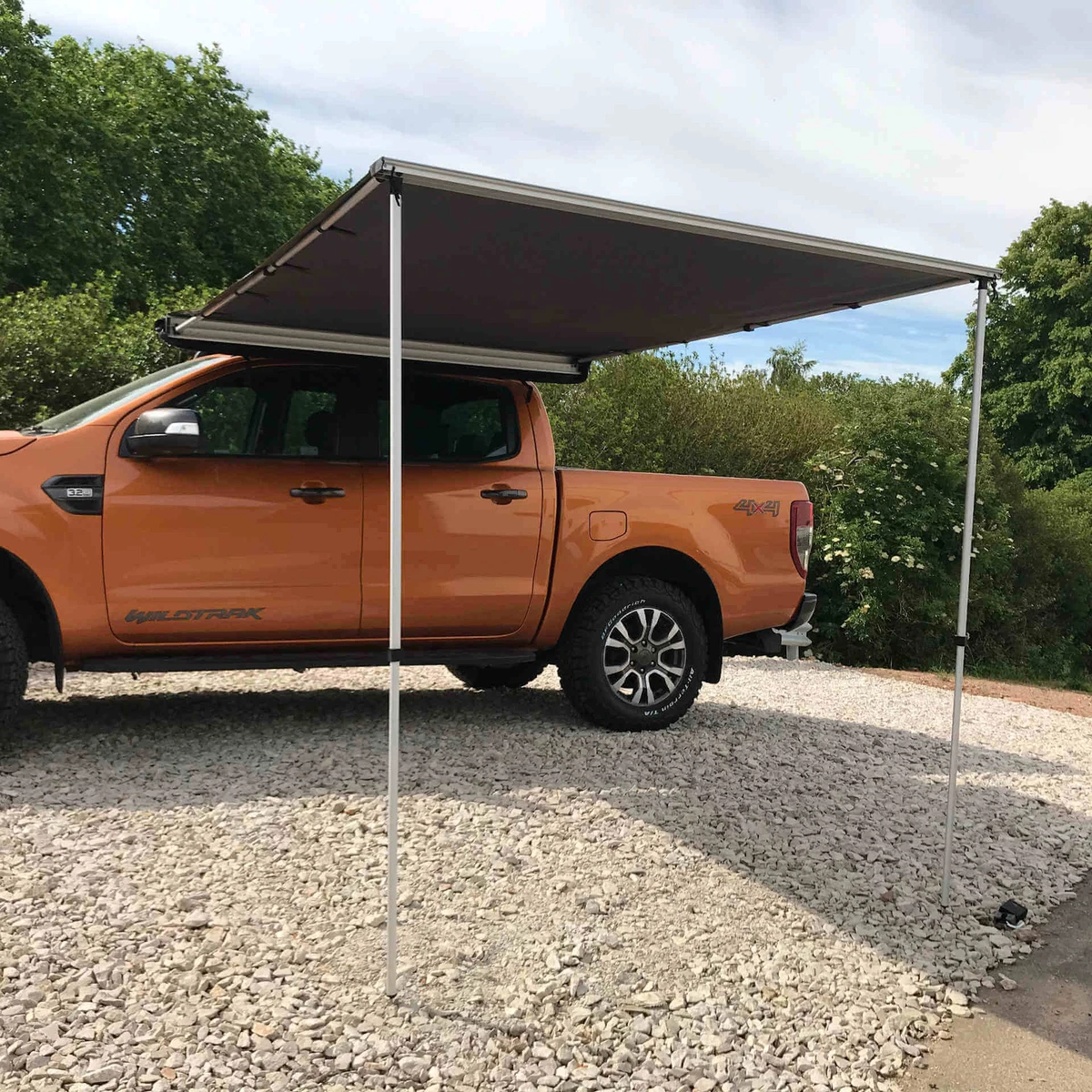 Expedition Pull out 2.5mx2m Granite Grey Vehicle Side Awning with