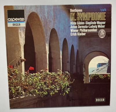 BEETHOVEN #9 SYMPHONY LP Vinyl Decca 6.41733 AH Guden~Wagner~Dermota~Weber OPERA