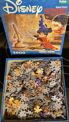 Rare Mickey Mouse as the Sorcerer's Apprentice Photomosaics 1000