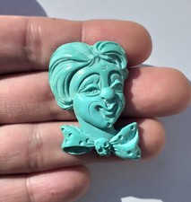 Pagliaccio, Clown - Intaglio in Turchese o pasta di Turchese