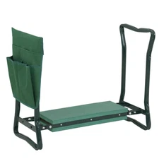 Garden Kneeler Seat EVA Folding Portable Bench Kneeling Pad w/ Tool Pouch US