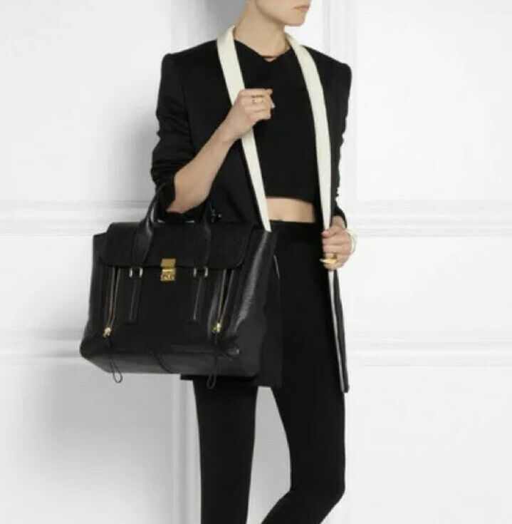 3.1 Phillip Lim Textured Calfskin Pashli Satchel Leather 3.1 Phillip Lim Textured Calfskin Pashli Satchel Leather