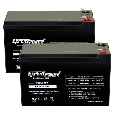 2 Pack-12V 7AH/20HR Battery Replacement for 7Ah or 8Ah Leoch Peg Pereg