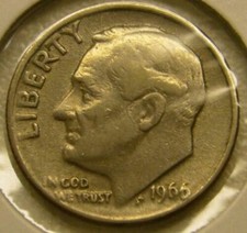 Lot de 10 centimes ROOSEVELT DIME 1966 ou 2013 P ou 2014