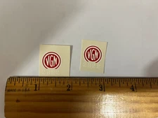 LIONEL DECAL , 2322 , FM VIRGINIA ENDS , SET OF 2 WATER SLIDE