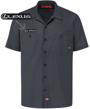 LEXUS Retro Patch DICKIES Short Sleeve Work Shirt Classic LX RX NX IS LFA
