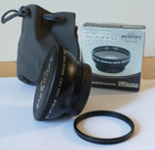 Merkury 52MM 0.45X Wide Angle Lens + Adapter Ring HD Optics Made Japan MINT — photo 2