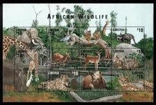 Liberia 2004 - African Wildlife - Animals - Cheetah - Sheet of 12 Stamps - MNH