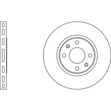 Apec Blue Brake Disc - Front SDK6056 - Fits Citroen Xantia and Peugeot 406