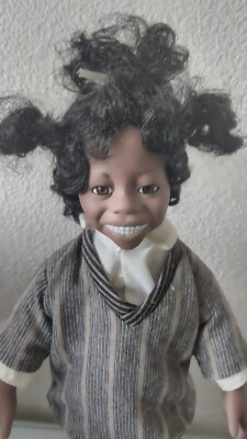 BUCKWHEAT Little Rascals Porcelain Doll, The Hamilton Collection 1993 ...