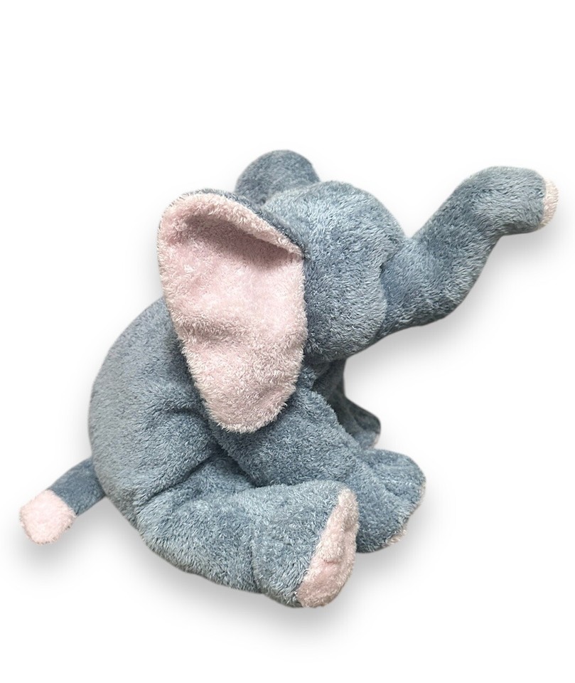 TY PLUFFIES 2002 WINKS BABY GREY ELEPHANT STUFFED ANIMAL PLUSH TOY SEWN