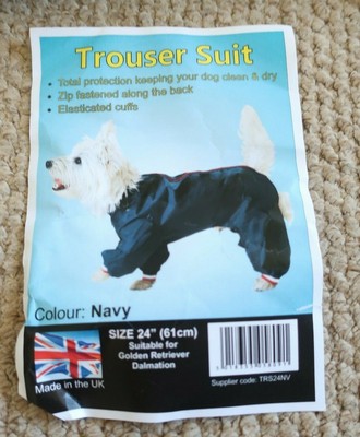 Dog Waterproof Trouser Suit, 24-inch 