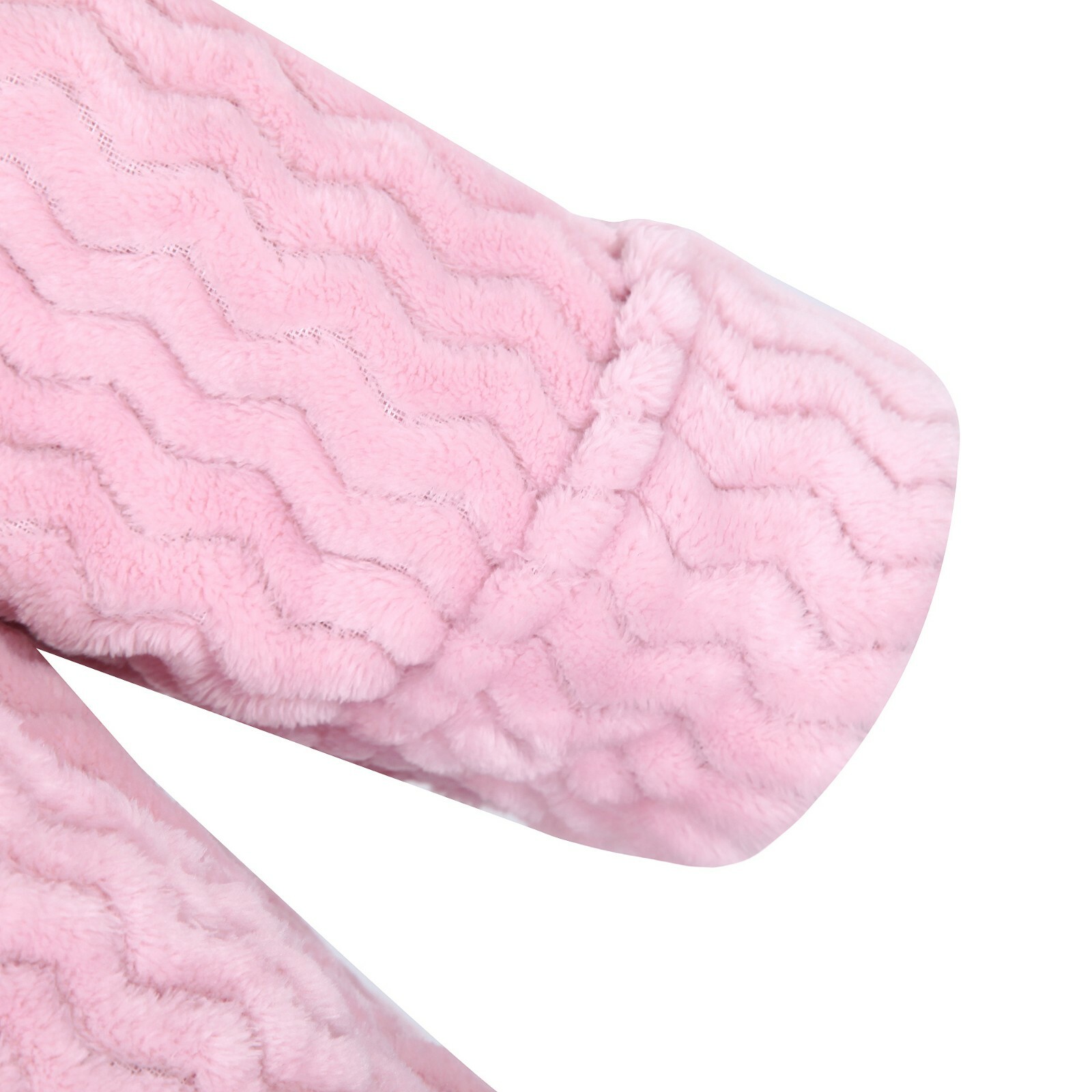 RH Womens Fluffy Short Robe Fleece Plush Warm Night Spa Bath HouseCoat