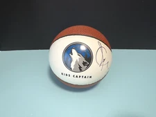 Minnesota Timberwolves Ricky Rubio NBA Signed autograph Mini Basketball