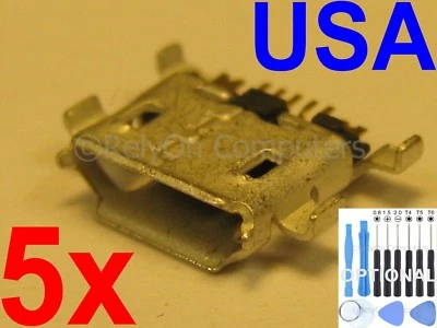 5x Micro USB Charging Port Charger Sync For ZTE ZMAX Z970 MAX N9520 N9510 USA