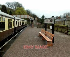 PHOTO  GWR BENCH AT PARKEND STATION THE WELL-RESTORED FORMER GREAT WESTERN RAILW