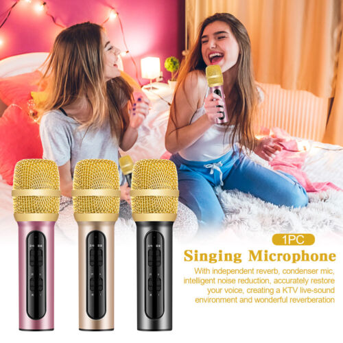 Singing Microphone Condenser Handheld Kids Adults Phone Laptop For Recording - Picture 1 of 15