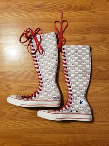 custom knee high converse