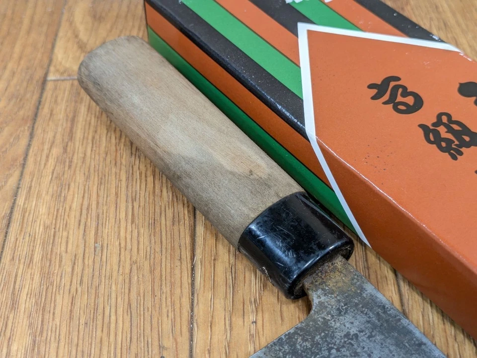 Cuchillo de cocina de chef japonés NAKIRI KIYA vintage de Japón 165/290 mm XA507 Foto 4 de 4