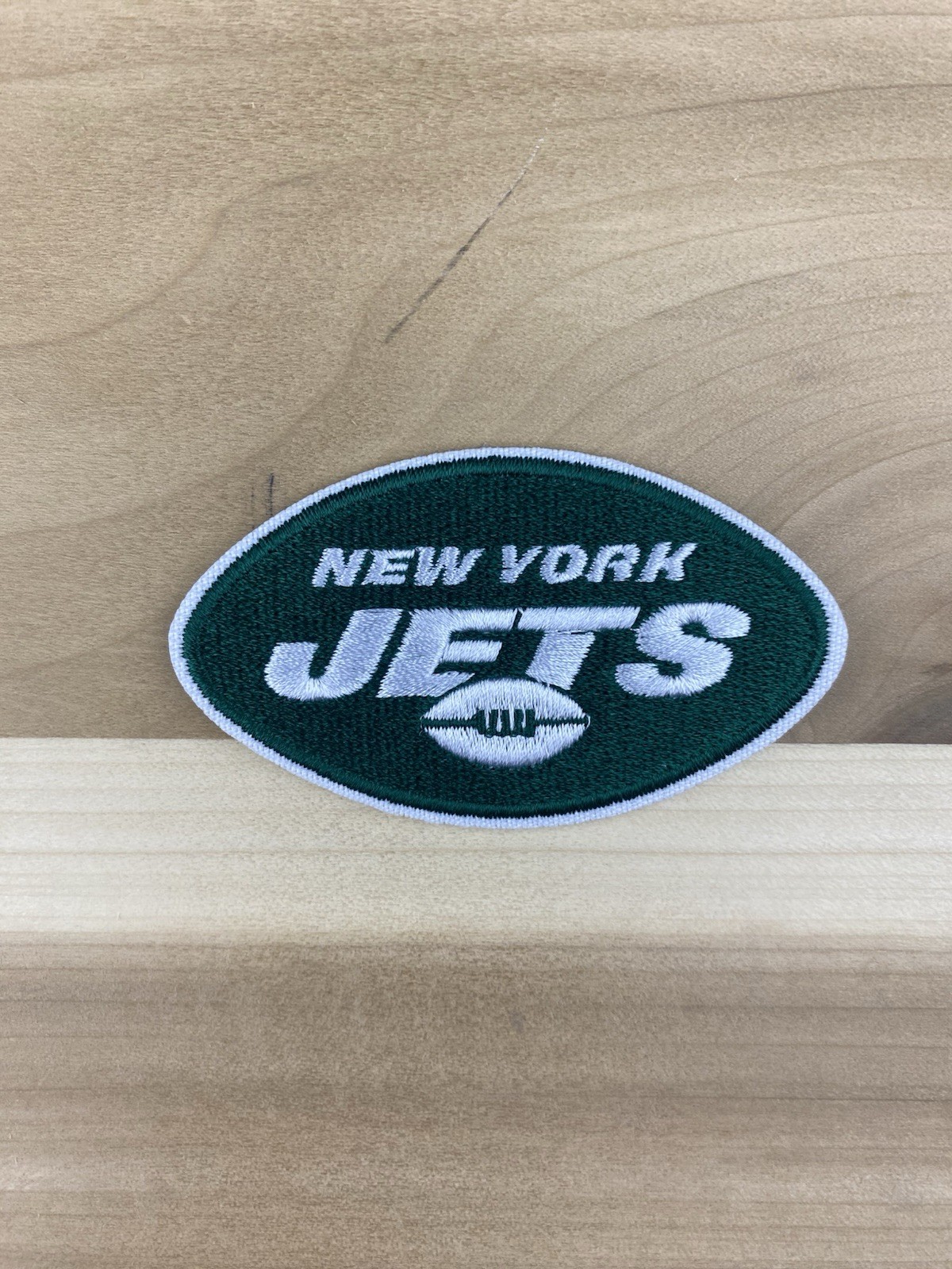 New York Jets Embroidered Iron On Patch 3”x1.5”