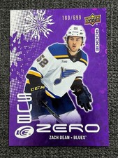 Zach Dean 2024-25 Upper Deck Ice Hockey Sub Zero Rookie /699 #SZ-ZD RC