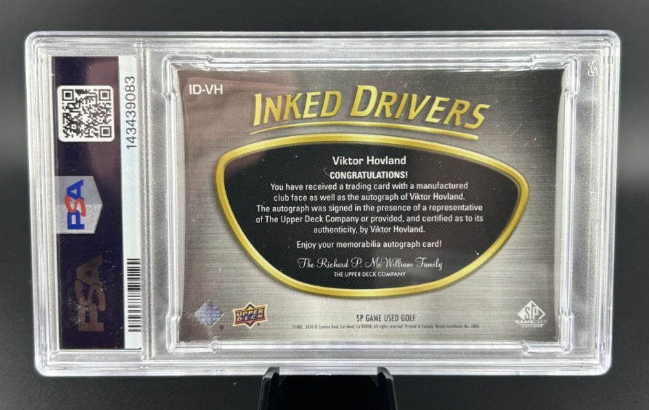 2024 SP Game Used VIKTOR HOVLAND Rookie RC INKED DRIVERS PSA 10 Auto - Pop 1 view 2