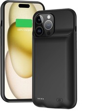 For iPhone 16 15 14 13 12 11 Pro Battery Charger Case Power Bank Charging Cover