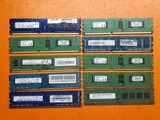 ⭐️⭐️⭐️⭐️⭐️ Lot of 10 Assorted Desktop 4GB PC3-12800 DDR3-1600 RAM Memory (40GB)