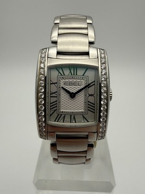 Ebel Brasilia Full Set Ref. E9976M2S Stahl Diamanten Damenuhr 24mm