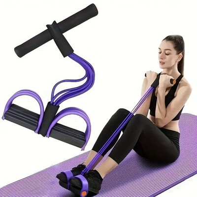 Multi-Functional Yoga Pull Rope  Arms, Legs, Waist, Abs, 6-Tube Resistance Band