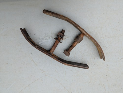 #ad Vintage Gravely Two Wheeled Tractor Attachment Skid Shoes DAMAGED $9.99