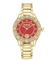 Versus Versace Womens Gold 36mm Bracelet Fashion Watch