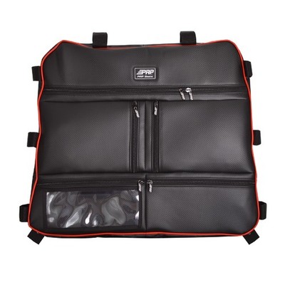 PRP Seats Overhead Storage Bag w/ Pockets Red Vinyl for Polaris RZR 1000 E47-214