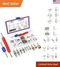 41Pcs R12 / R134a AC Master Valve Core Repair Kit, Including Assortment R12 R...