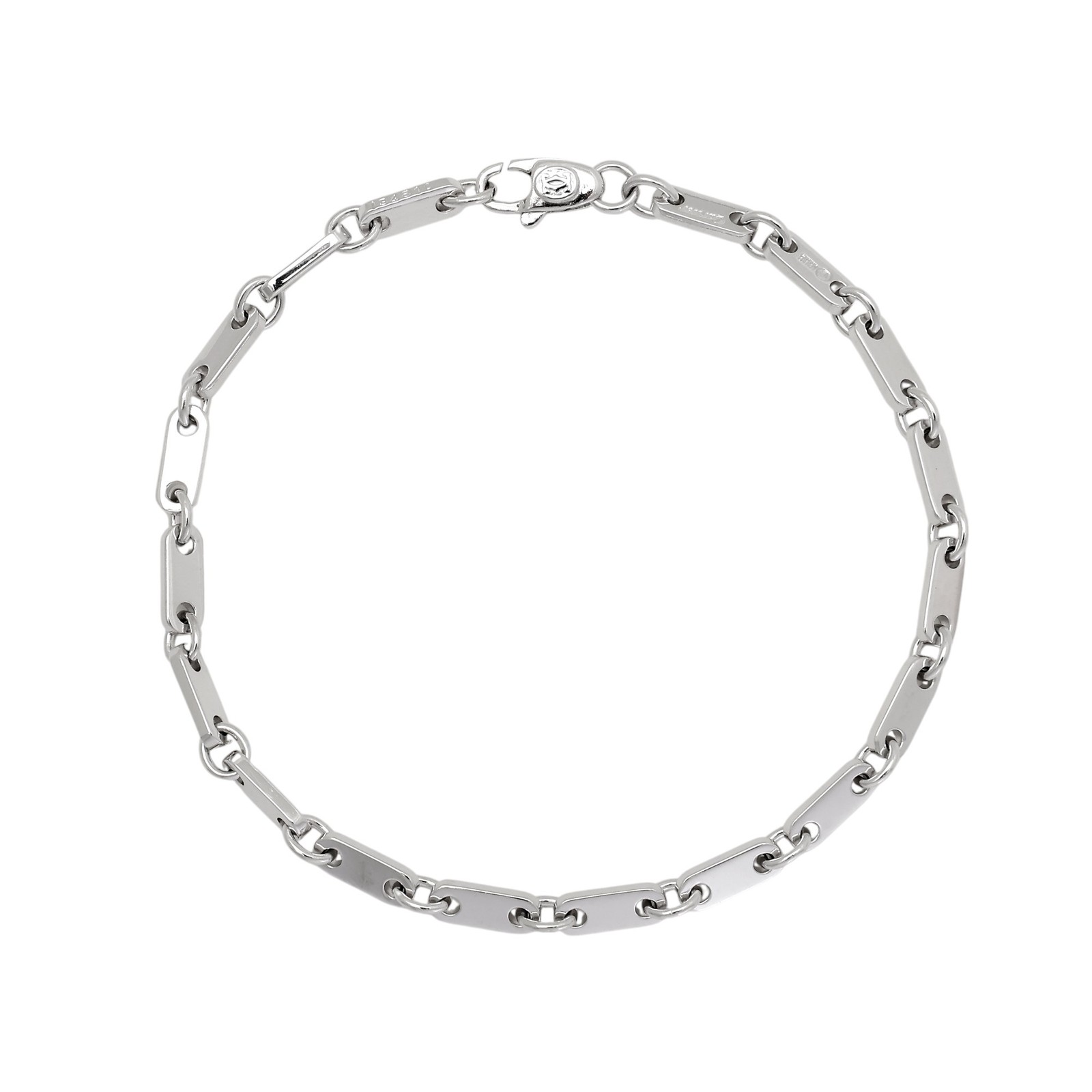 Cartier Figaro 488525 18k White Gold Luxury Bracelet