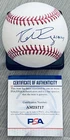 ROBBIE RAY W/21 AL CY PSA/DNA AUTHENTICATED SIGNED MANFRED BASEBALL W/CERT CARD