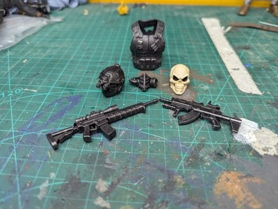 Sergeant Skull Custom Kit For Action Figures Like Mezco