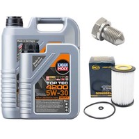 MotoröL Filter Set Top Tec 4200 5W-30 6 Liter + Schraube FüR Skoda Octavia Vw