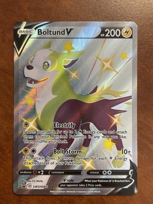 Pokémon-Boltund V-SWSH085-Sword & Shield Promo-Full Art Holo-NM