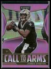 2021 Panini Playoff Call to Arms Pink Jameis Winston #CA-JWI New Orleans Saints
