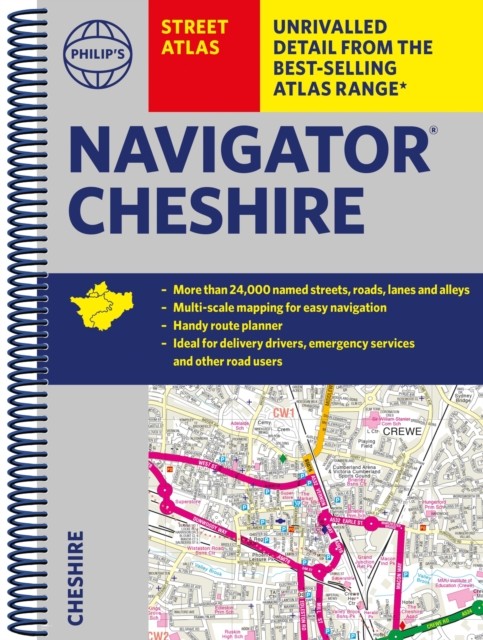 Philip's Navigator  Street Atlas Cheshire by Philip's Maps (Spiral bound)