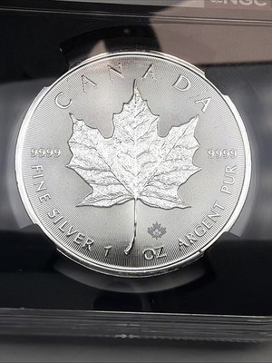 2022 Canadian Maple Leaf Silver Coin 1 oz MS69 .9999 Fine Silver