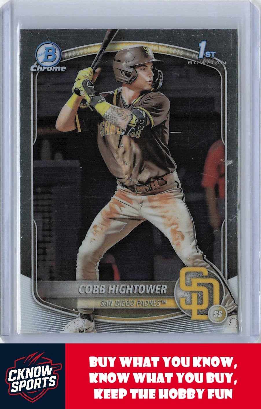 2025 Bowman #BCP-104 Cobb Hightower Chrome Prospects