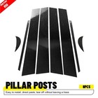 Carbon Fiber Door Window Pillar Post Trim For 2018-2024 Toyota Camry Accessories