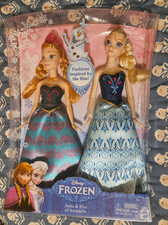 Disney Frozen Anna  Elsa of Arendelle Figures By Mattel