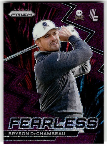 Bryson DeChambeau [Purple Pulsar] #12 card from 2024 Panini Prizm LIV Fearless