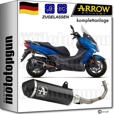 ARROW KOMPLETTANLAGE OP URBAN ALUMINIUM SCHWARZ KYMCO X-TOWN 125 2023 23 2024 24